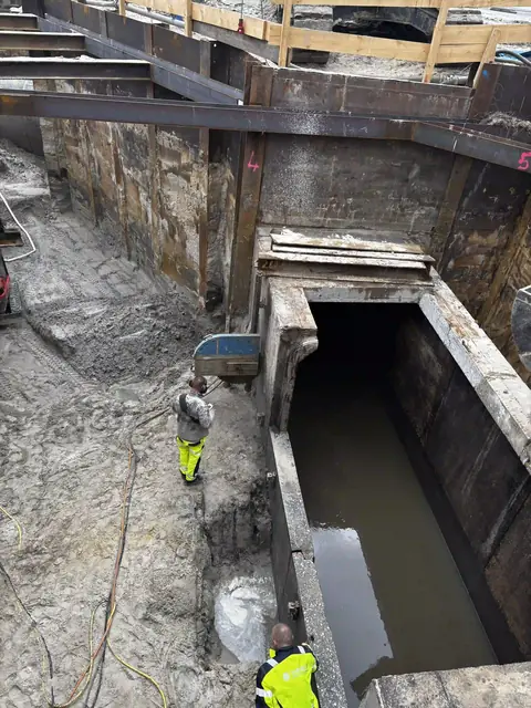Betonsägearbeiten am Abwasserkanal – Jandeck Kernbohrungen